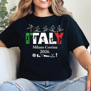 Milano Cortina 2026 Italy Winter Sports Shirt